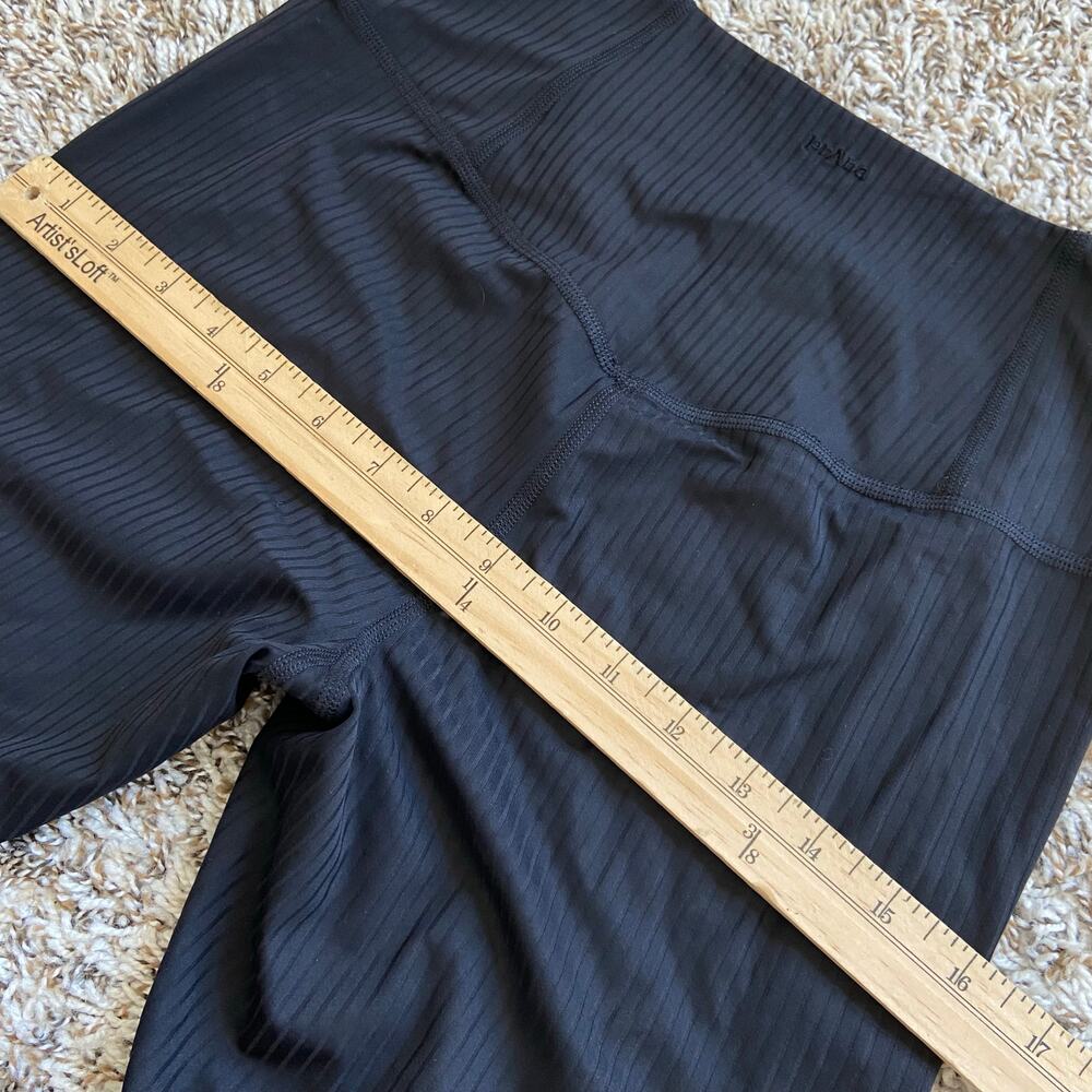Prana Luxara Rib Flare Crop Legging Women's M Black High Rise Ribbed Texture - Picture 13 of 13